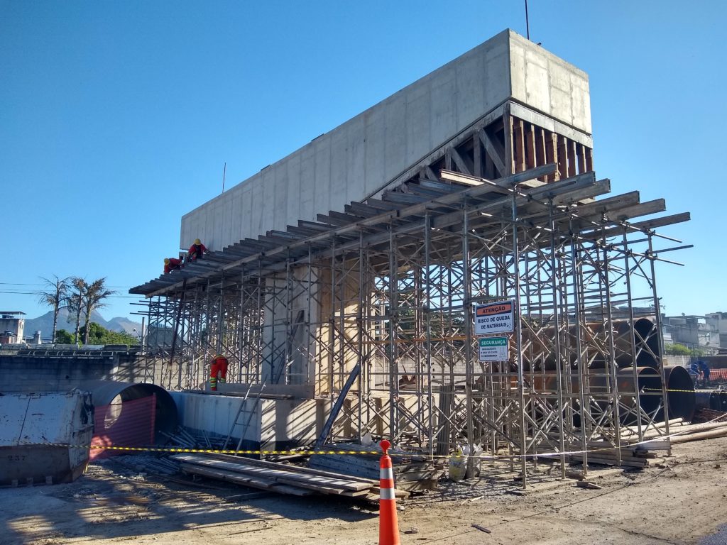 Obra Consórcio Alças da Ponte, no Rio de Janeiro